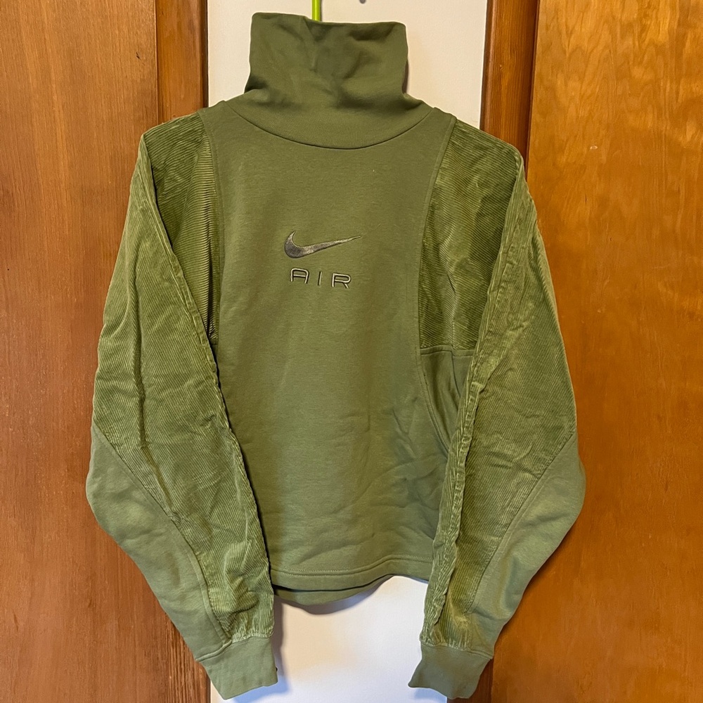 Women’s Nike Air Olive Green Turtleneck Sweatshirt